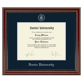 Xavier Diploma Frame, the Fidelitas Shot #1