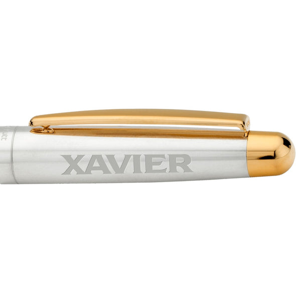 Xavier Fountain Pen in Sterling Silver with Gold Trim Shot #2