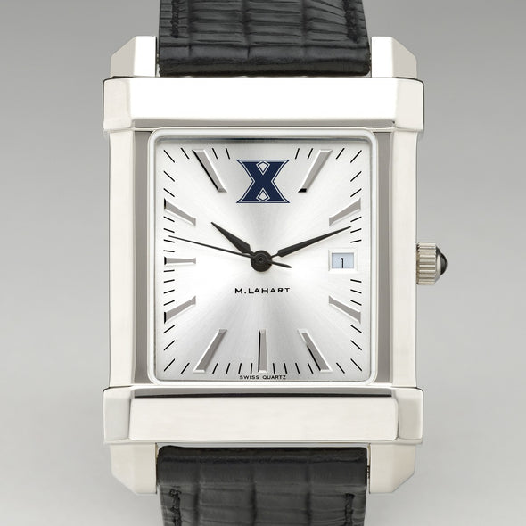 Xavier Men&#39;s Collegiate Watch with Leather Strap Shot #1