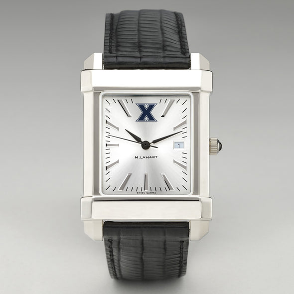Xavier Men&#39;s Collegiate Watch with Leather Strap Shot #2