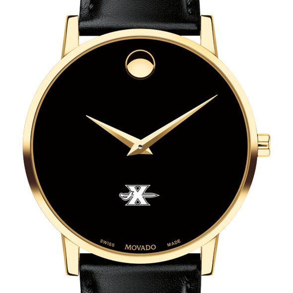 Xavier Men's Movado Gold Museum Classic Leather Shot #1