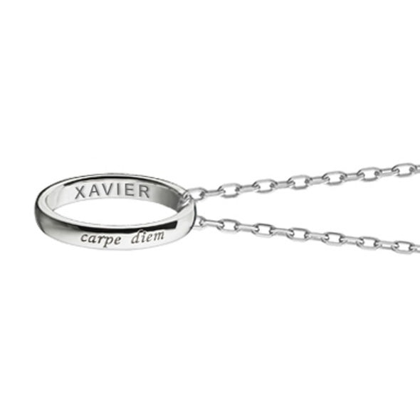 Xavier Monica Rich Kosann "Carpe Diem" Poesy Ring Necklace in Silver Shot #3