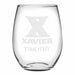 Xavier Stemless Wine Glasses Made in the USA - Set of 2