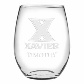 Xavier Stemless Wine Glasses Made in the USA - Set of 4 Shot #1