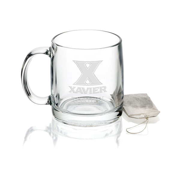 Xavier University 13 oz Glass Coffee Mug Shot #1