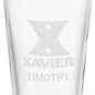 Xavier University 16 oz Pint Glass- Set of 2 Shot #3