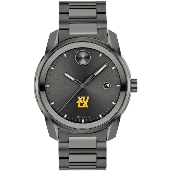 Xavier University of Louisiana Men's Movado BOLD Gunmetal Grey with Date Window Shot #2
