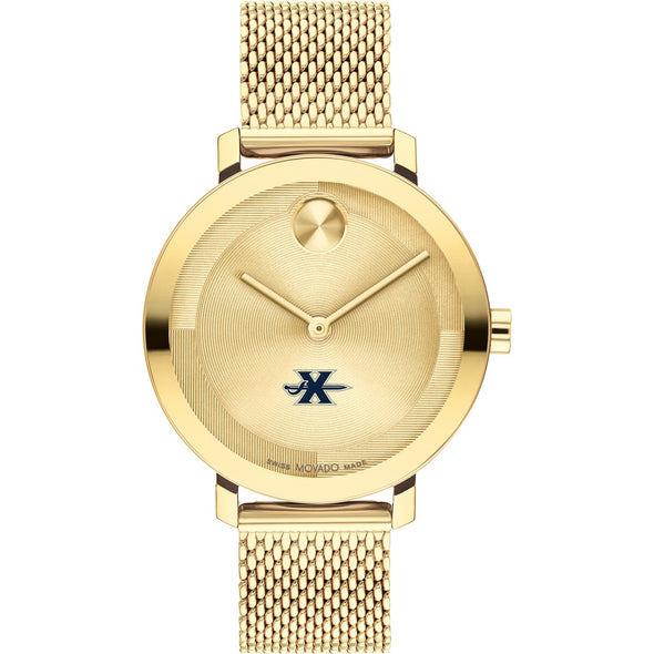 Xavier University Women's Movado Bold Gold with Mesh Bracelet Shot #2
