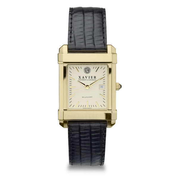 XULA Men&#39;s Gold Quad with Leather Strap Shot #2
