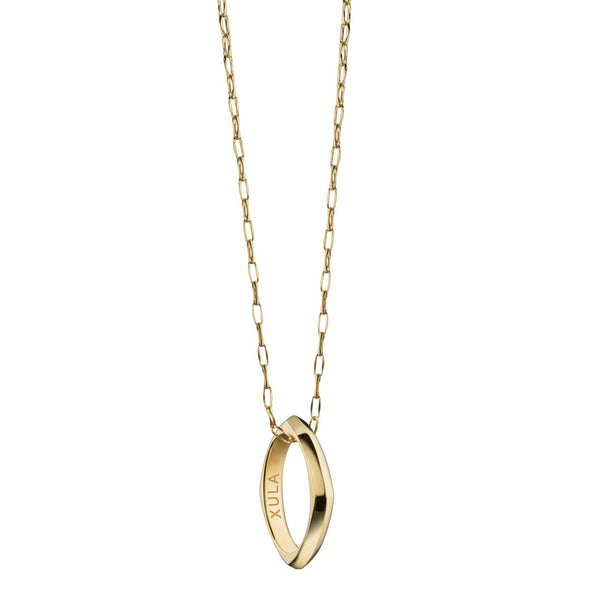 XULA Monica Rich Kosann Poesy Ring Necklace in Gold Shot #2