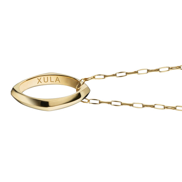 XULA Monica Rich Kosann Poesy Ring Necklace in Gold Shot #3