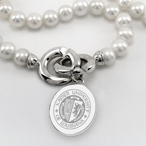 XULA Pearl Necklace with Sterling Silver Charm Shot #2