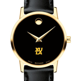 XULA Women's Movado Gold Museum Classic Leather Shot #1