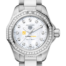 XULA Women's TAG Heuer Steel Aquaracer with Diamond Dial & Bezel Shot #1