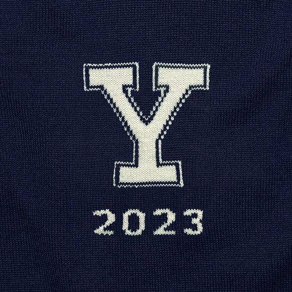 Yale Class of 2023 Navy Blue and Ivory Sweater by M.LaHart Shot #2