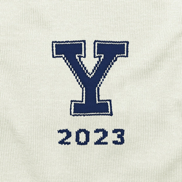 2023 Yale  Ivory and Navy Blue Sweater Shot #6