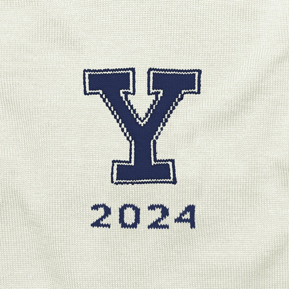 2024 Yale  Ivory and Navy Blue Sweater Shot #4