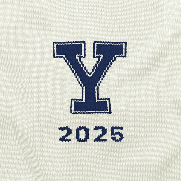 2025 Yale  Ivory and Navy Blue Sweater Shot #2