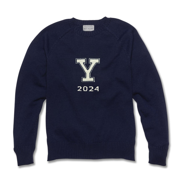 2024 Yale Class Year Navy Blue and Ivory Sweater Shot #3