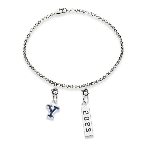 Yale Class Year Sterling Silver Anklet Shot #4
