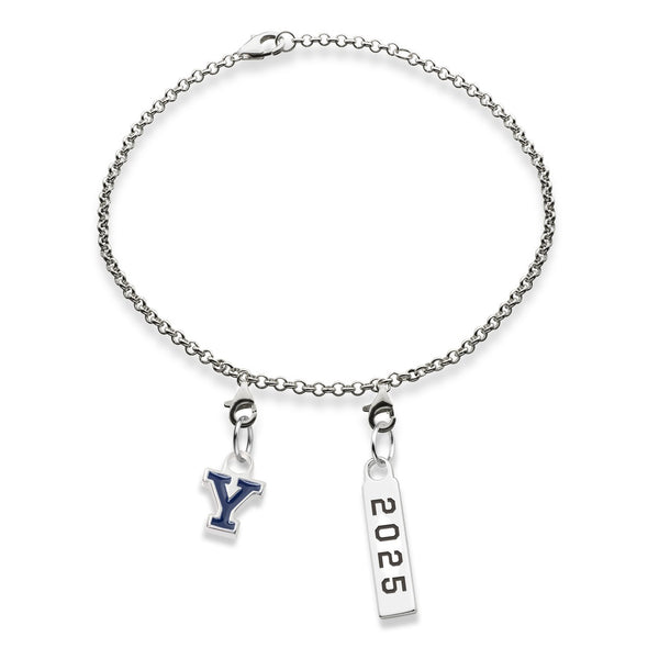 Yale Class Year Sterling Silver Anklet Shot #2
