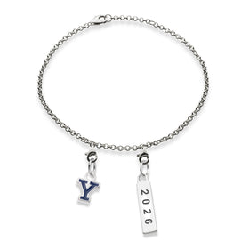 Yale Class Year Sterling Silver Anklet Shot #1