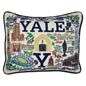 Yale Embroidered Pillow Shot #1