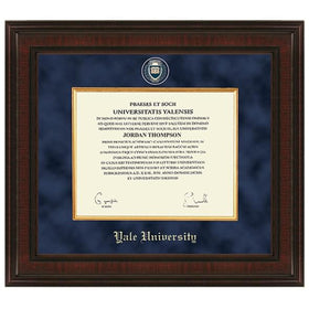 Yale Excelsior Diploma Frame Shot #1