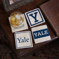 Yale Logos Marble Coasters Shot #1