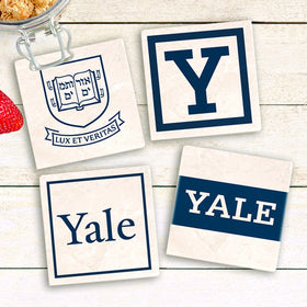 Yale Logos Marble Coasters Shot #1