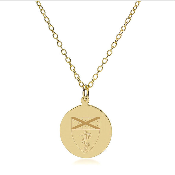 Yale Medicine 18K Gold Pendant & Chain Shot #2