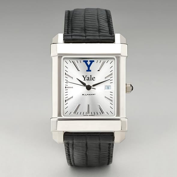 Yale Men's Collegiate Watch with Leather Strap Shot #2