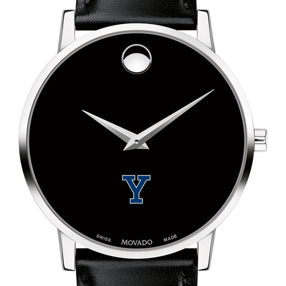 Yale Men&#39;s Movado Museum with Leather Strap Shot #1