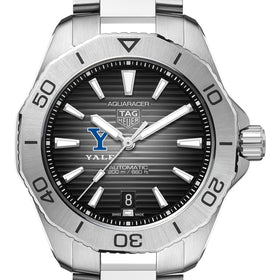 Yale Men's TAG Heuer Steel Automatic Aquaracer with Black Dial Shot #1