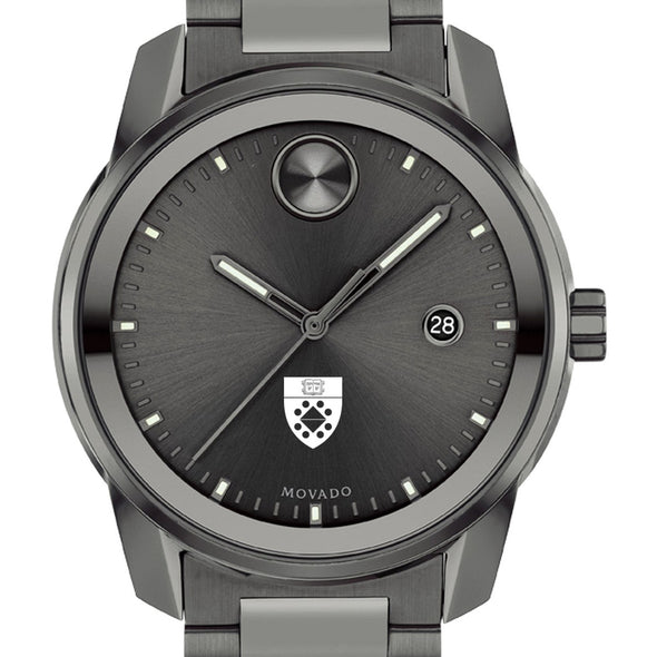 Yale School of Management Men's Movado BOLD Gunmetal Grey with Date Window Shot #1