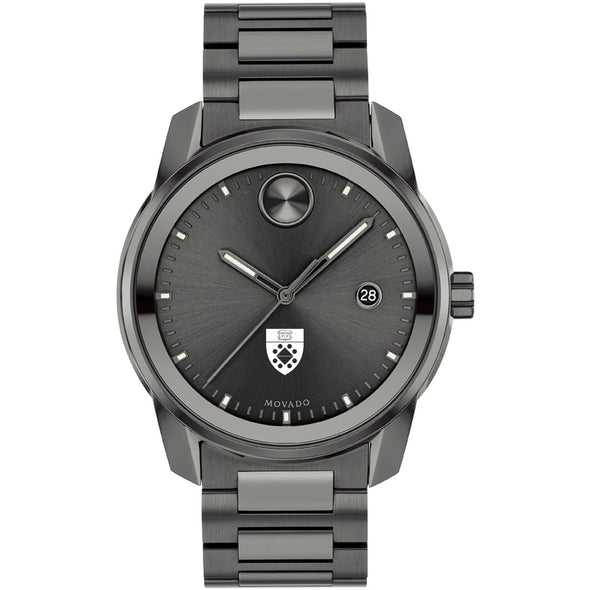 Yale School of Management Men's Movado BOLD Gunmetal Grey with Date Window Shot #2