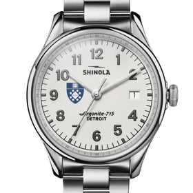 Yale School of Management Shinola Watch, The Vinton 38 mm Alabaster Dial at M.LaHart &amp; Co. Shot #1