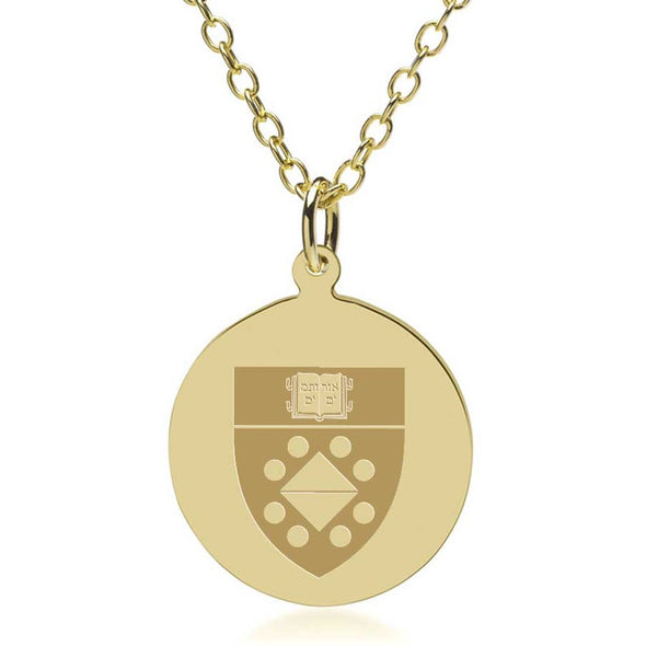Yale SOM 18K Gold Pendant & Chain Shot #2