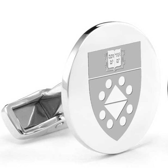 Yale SOM Cufflinks in Sterling Silver Shot #2