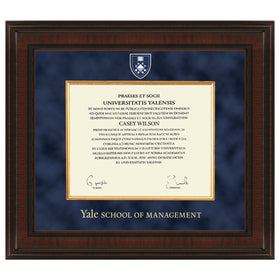 Yale SOM Diploma Frame - Excelsior Shot #1