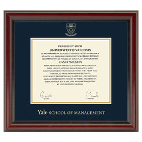 Yale SOM Diploma Frame, the Fidelitas Shot #1