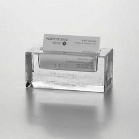 Yale SOM Glass Business Cardholder by Simon Pearce Shot #1