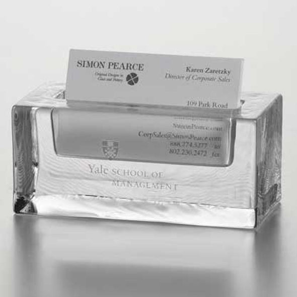 Yale SOM Glass Business Cardholder by Simon Pearce Shot #2