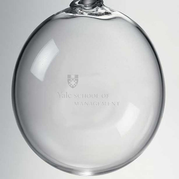 Yale SOM Glass Ornament by Simon Pearce Shot #2