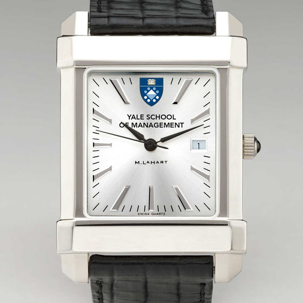 Yale SOM Men's Collegiate Watch with Leather Strap Shot #1