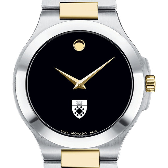 Yale SOM Men&#39;s Movado Collection Two-Tone Watch with Black Dial Shot #1
