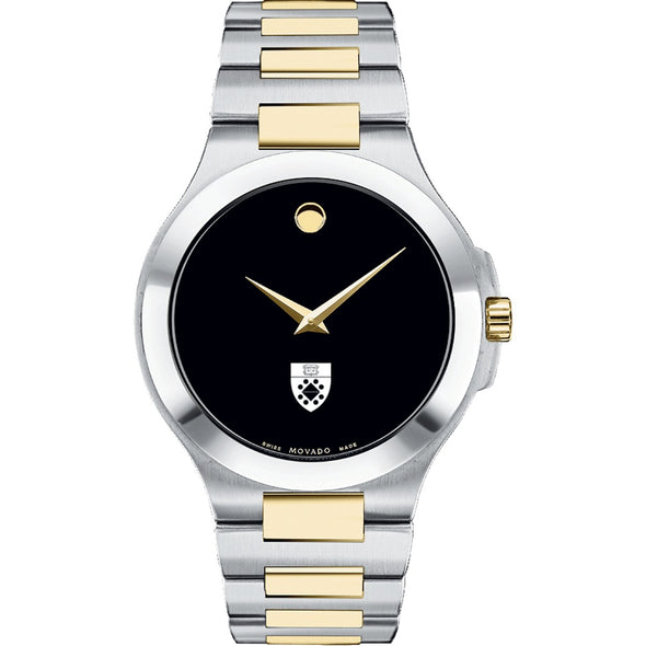 Yale SOM Men&#39;s Movado Collection Two-Tone Watch with Black Dial Shot #2