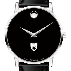 Yale SOM Men&#39;s Movado Museum with Leather Strap Shot #1