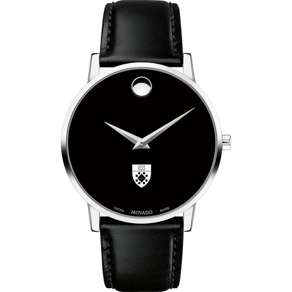 Yale SOM Men&#39;s Movado Museum with Leather Strap Shot #2