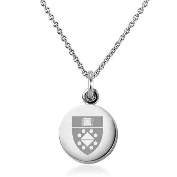 Yale SOM Necklace with Charm in Sterling Silver Shot #2